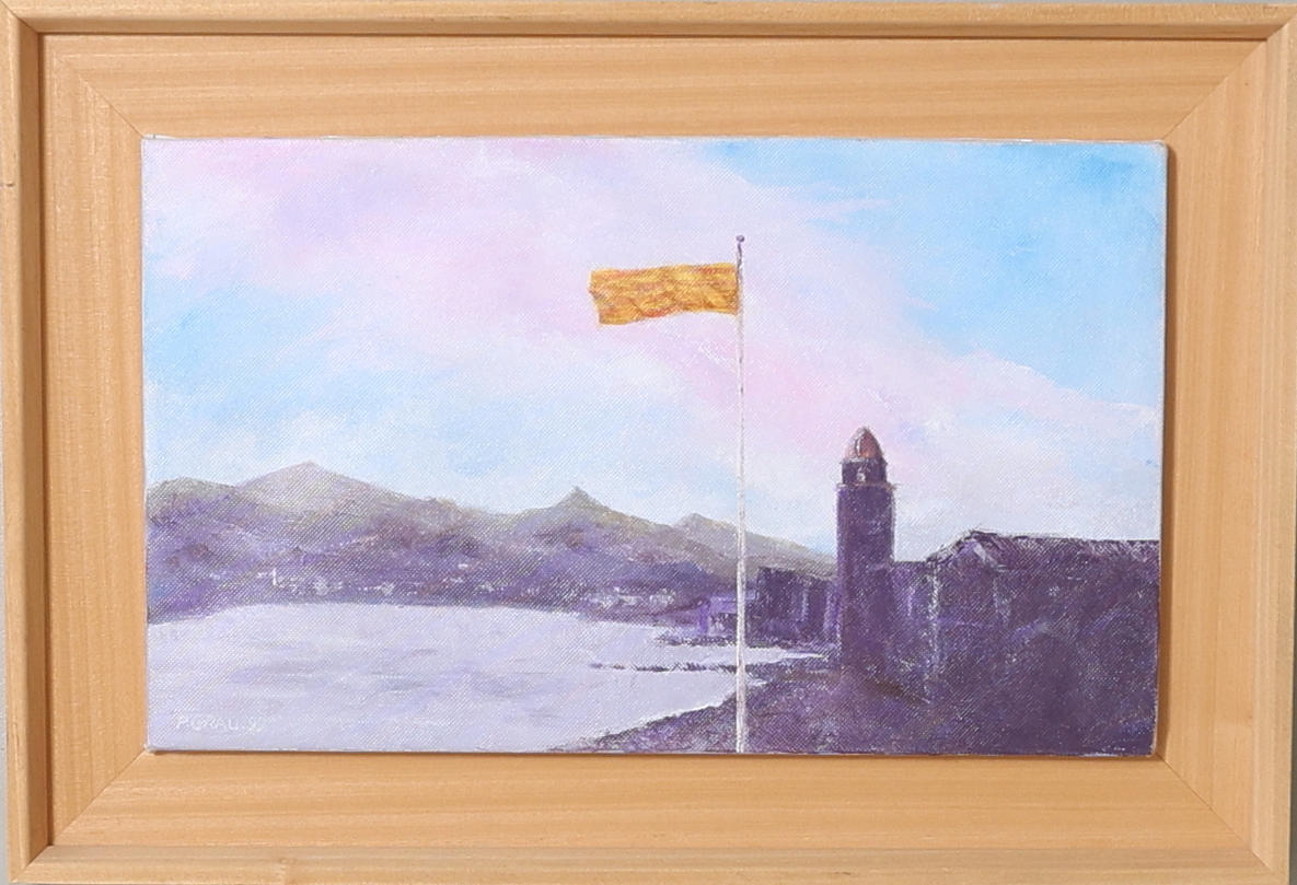 PIERRE GRAU. acrylic on canvas, “Le Drapeau”, signed & dated 1999.