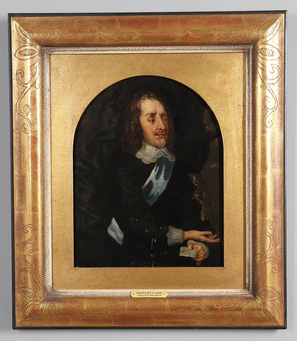 AFTER AFTER ANTHONY VAN DYCK (1599-1641). 18TH CENTURY PORTRAIT OF CHARLES I.