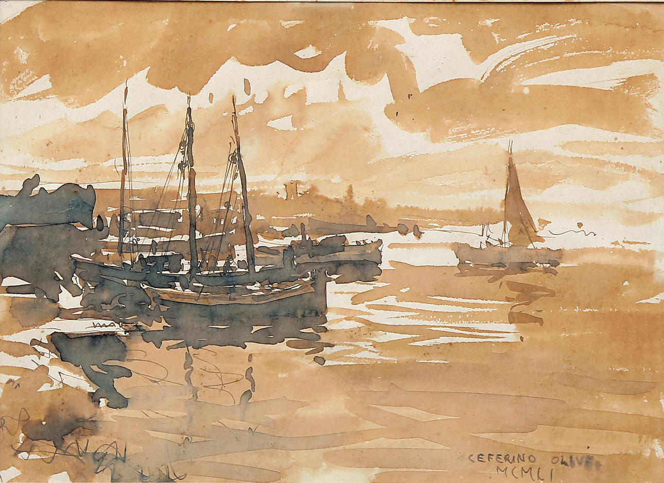 CEFERINO OLIVÉ. Seascape.