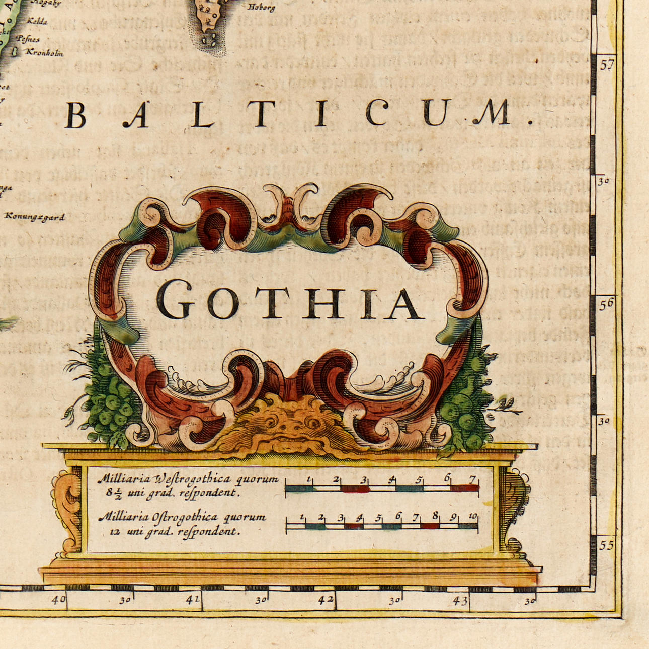 MAP. HONDIUS/JANSSONIUS, Gothia, ca 1660/70. Books, Maps & Manuscripts ...