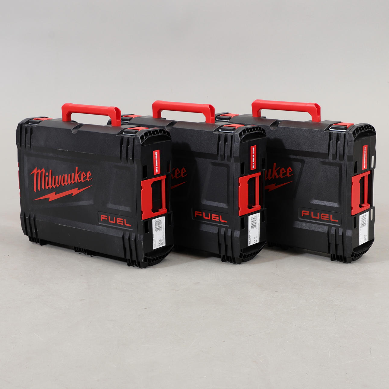 ATTACHÉVÄSKOR, 3 st, plast, Milwaukee Fuel, 1900-talets andra hälft.