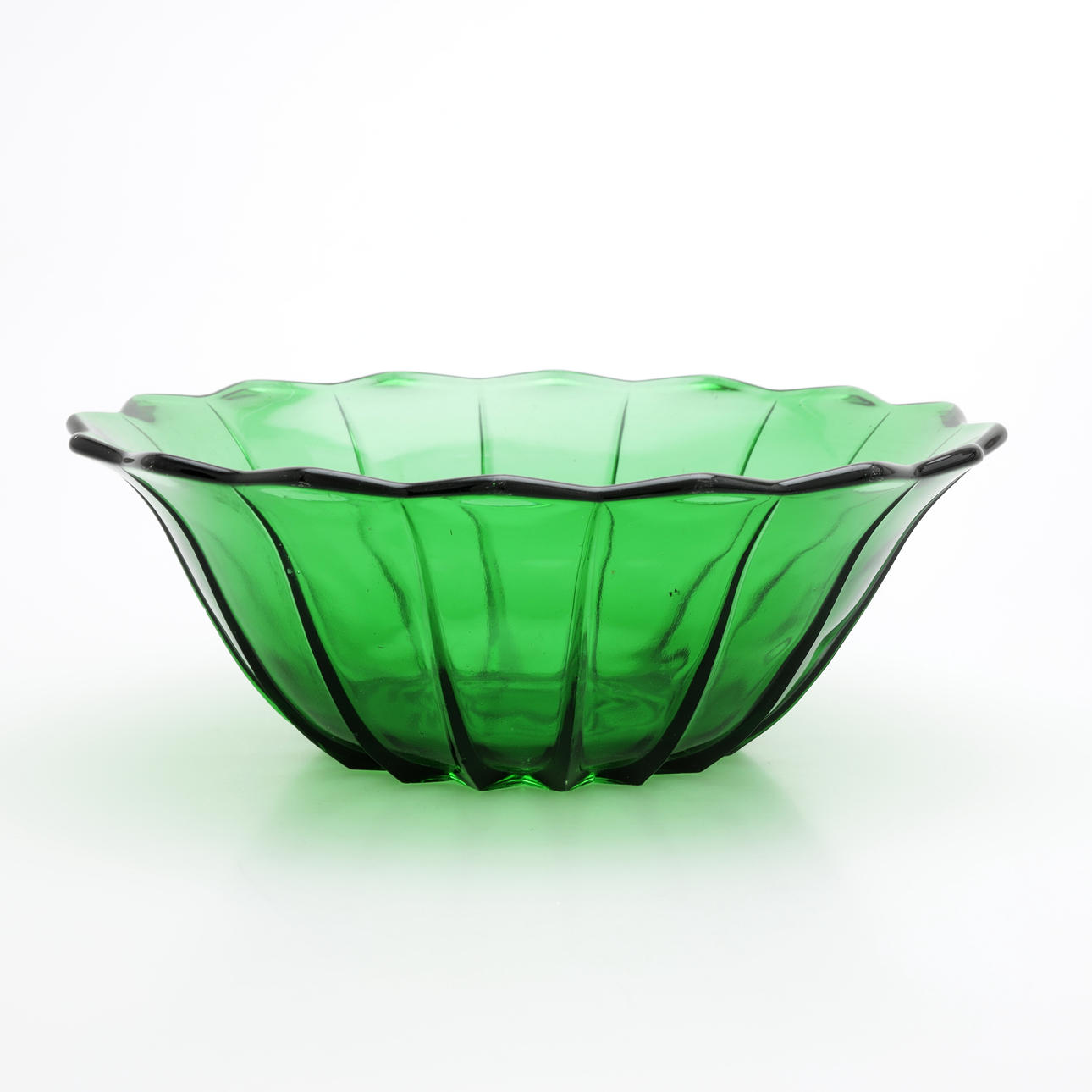 SKÅL, grönt glas, 1900-tal.