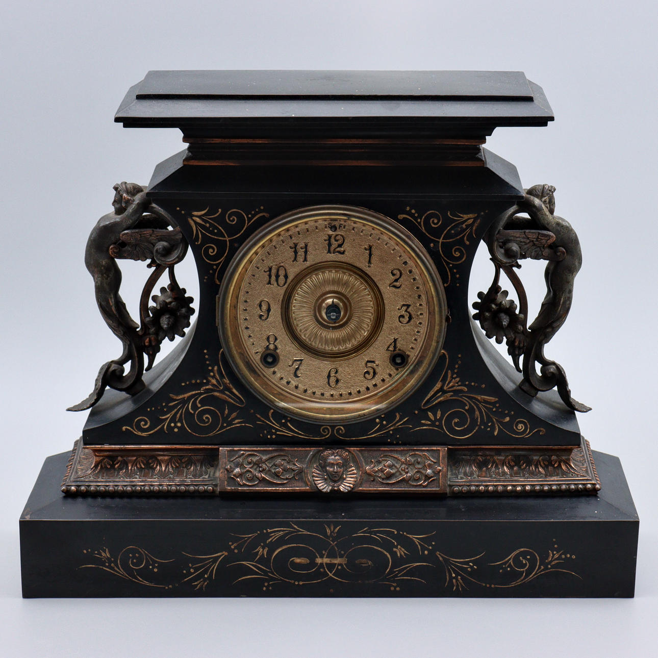 TABLE PENDANT, ANSONIA CLOCK Co, NEW YORK, USA, IRON, BRONZE