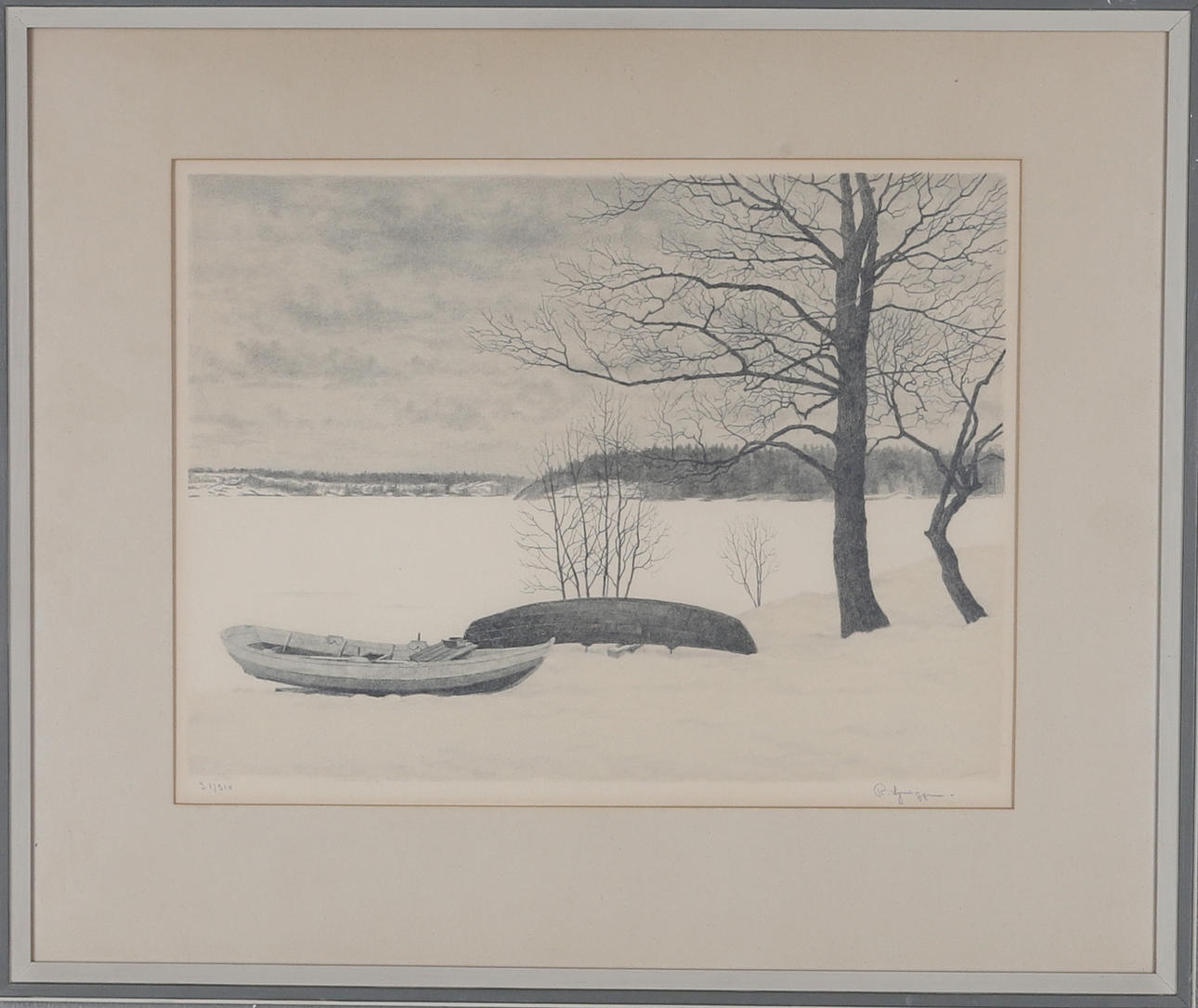 REINHOLD LJUNGGREN. Lithograph, Signed and numbered 31/310.
