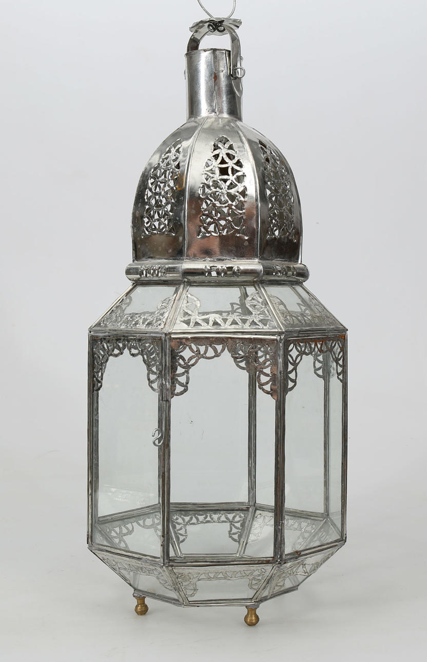 LYKTA, vitmetall och glas, Marocko, 2000-tal.