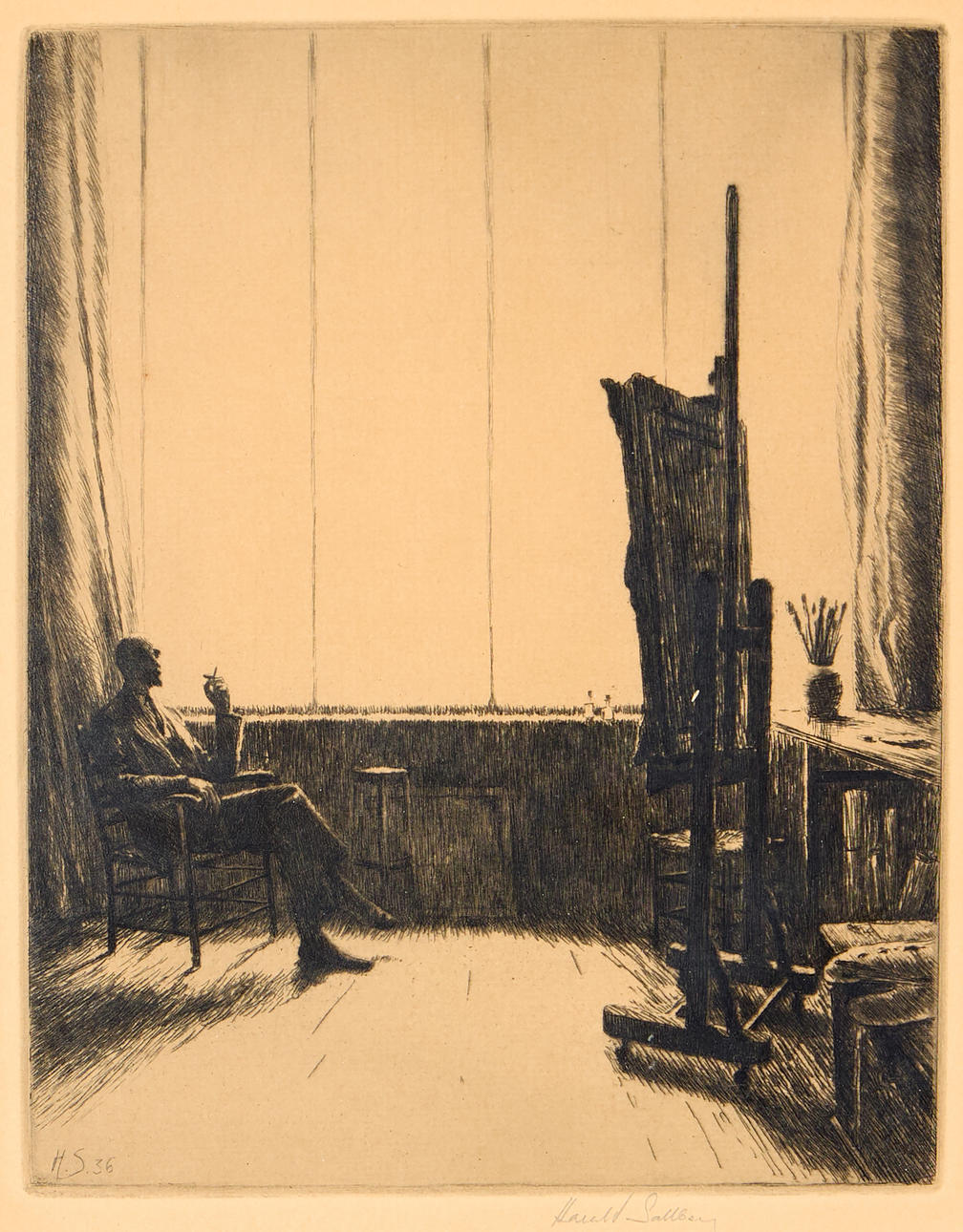 HARALD SALLBERG. “Meditation”.