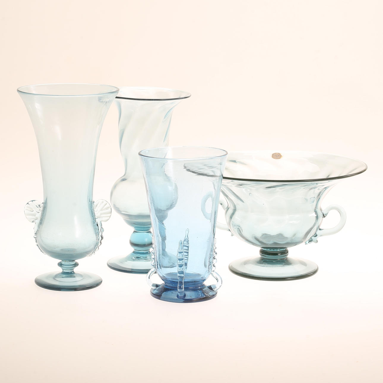 GLASS OBJECTS, 4 pieces, including Reijmyre.