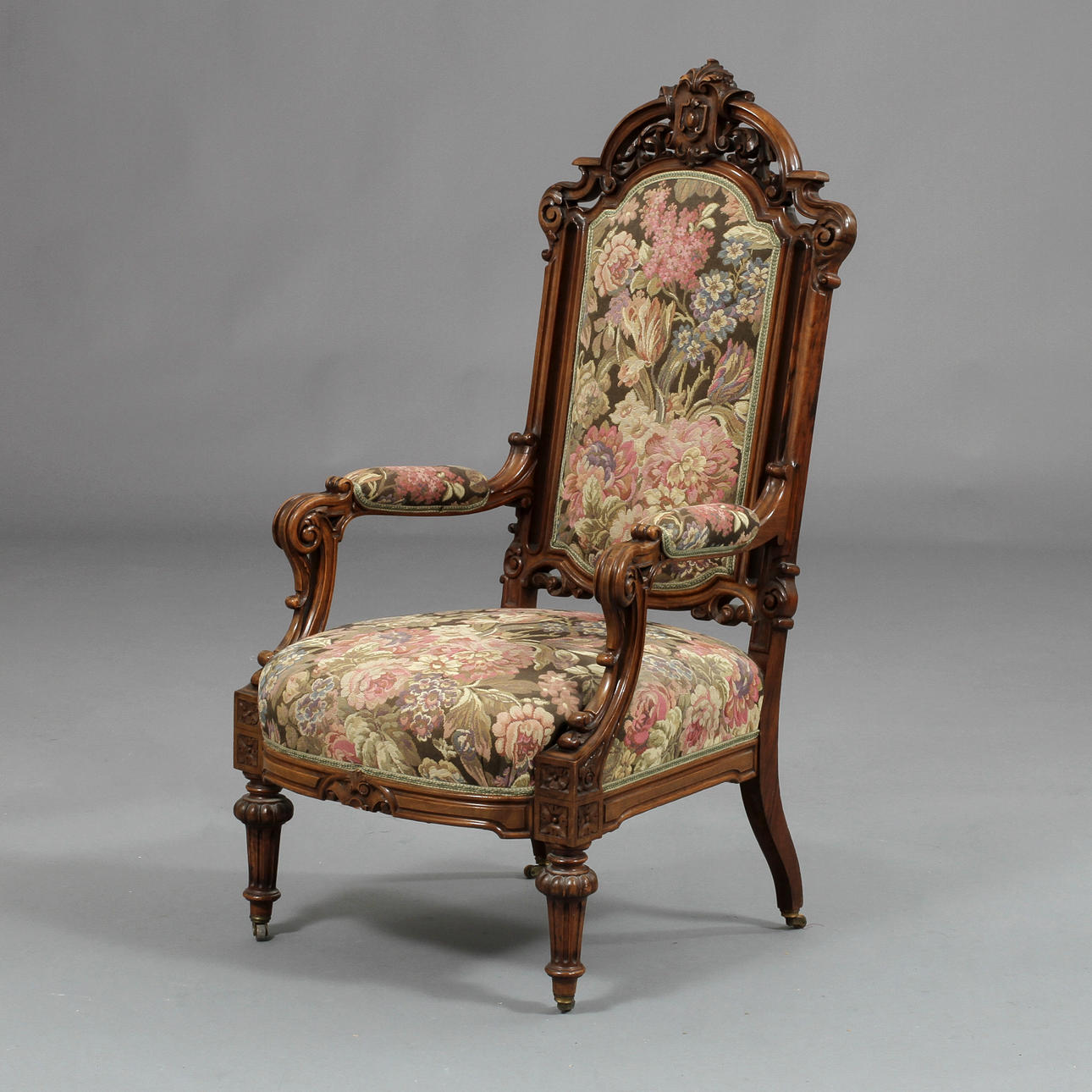 KARMSTOL, nyrenässans, 1800/1900-tal.