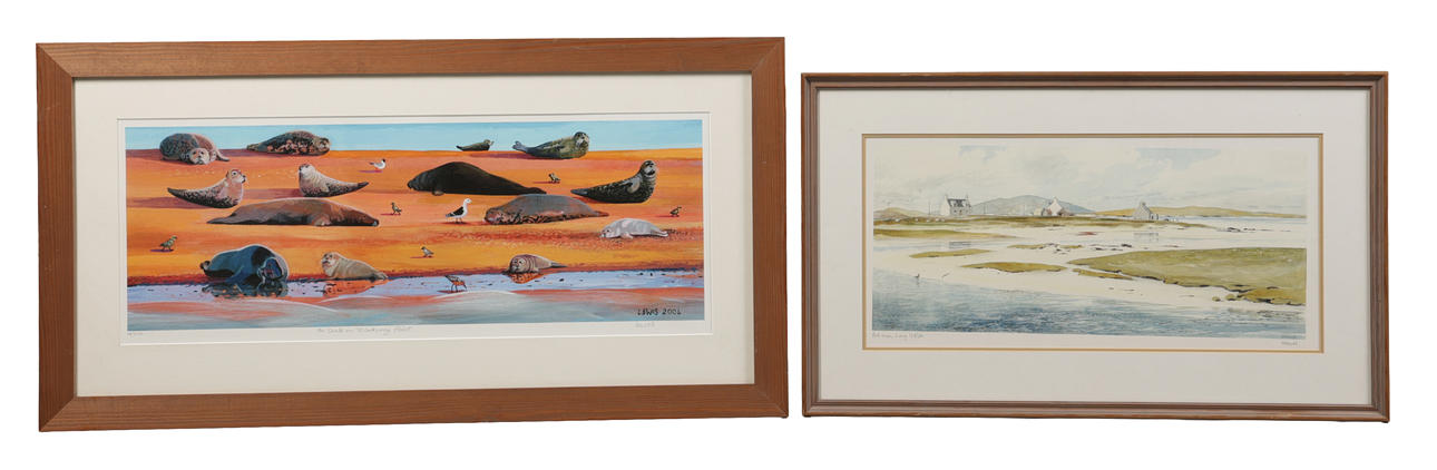 BRIAN LEWIS & WILLIAM NEILL LIMITED EDITION PRINTS (2).
