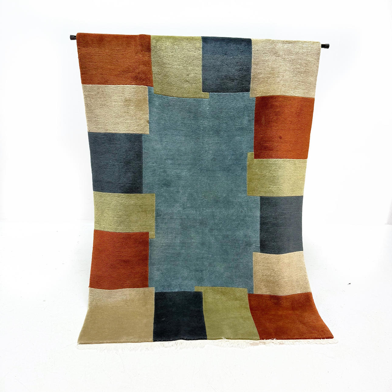 A carpet, patchwork pattern, 1900's.