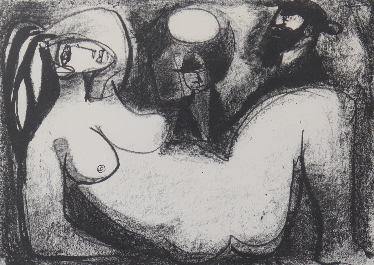 LENNART ROSENSOHN. lithography, figure composition.