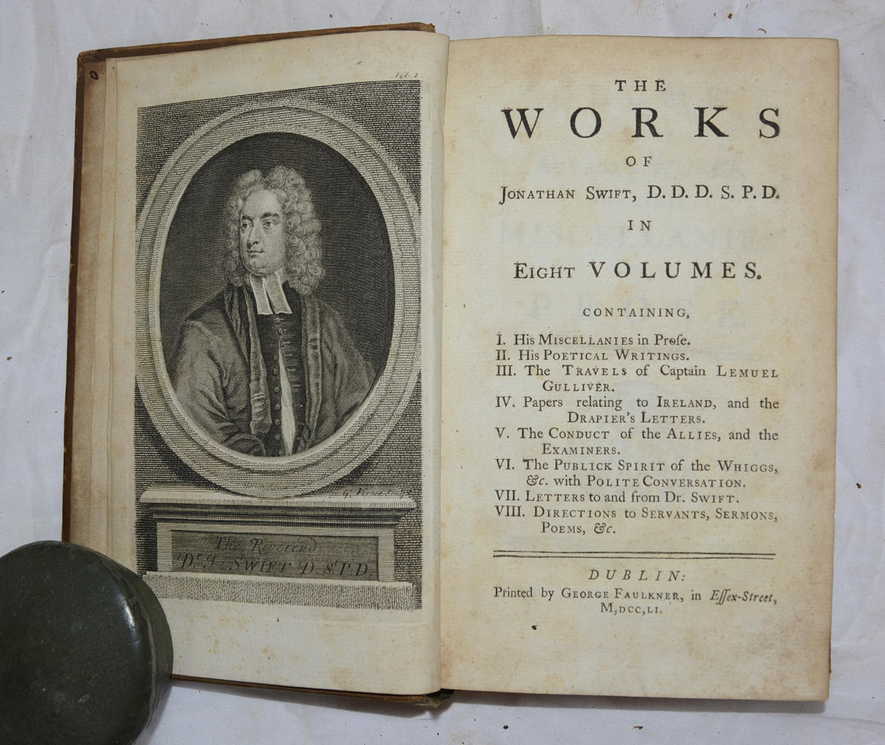 SWIFT, J. The Works of Jonathan Swift D.D.D.S.p.d. en eige