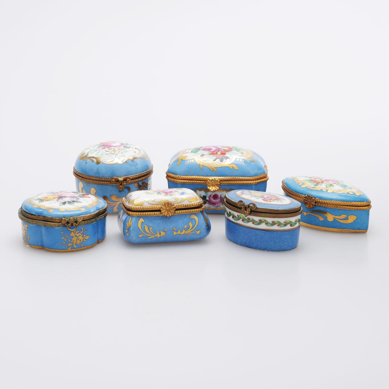 ASKAR, 6 st, porslin, Limoges mm, Frankrike.