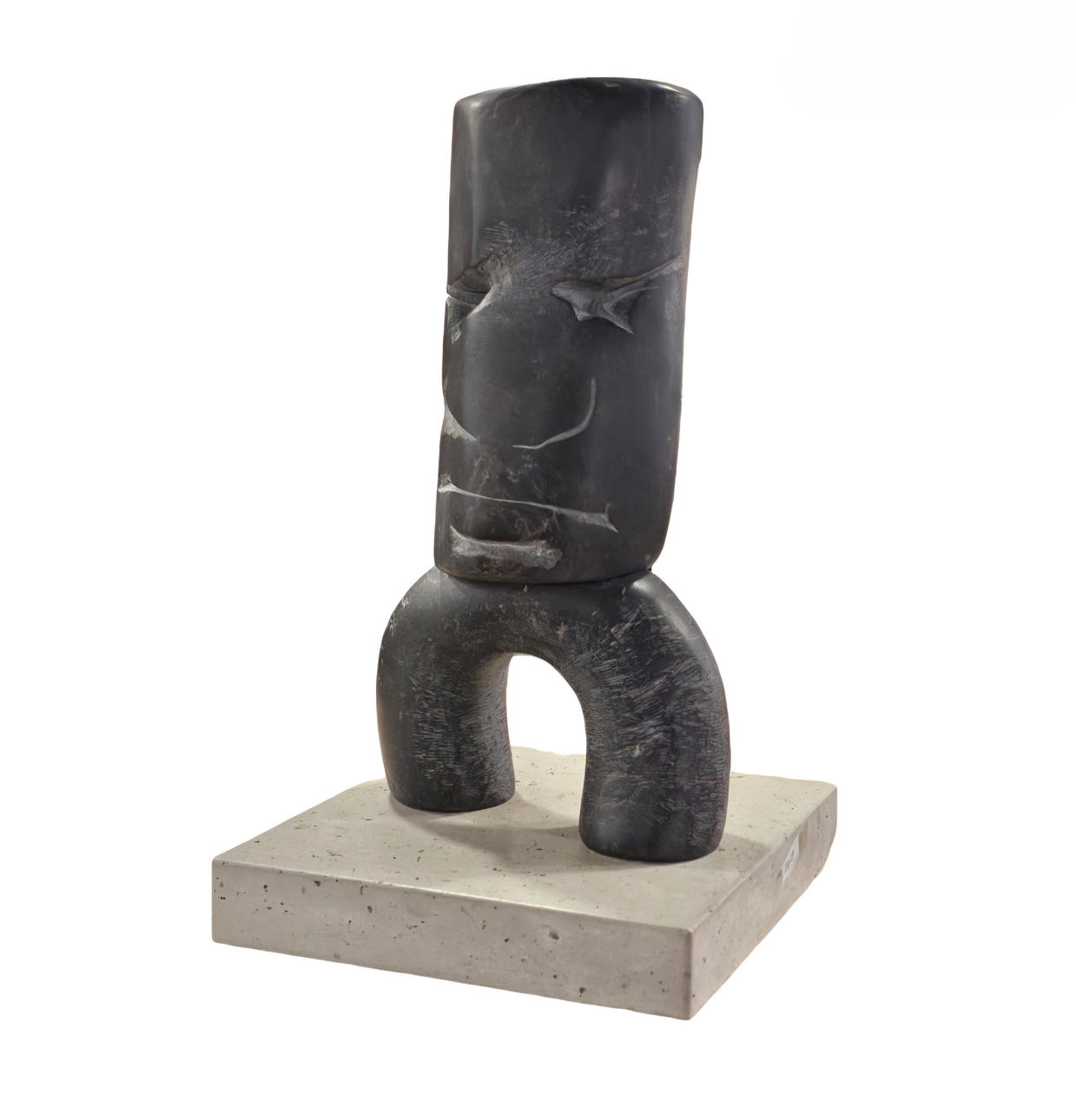 PEP CODÓ (1946). Stone sculpture with base.