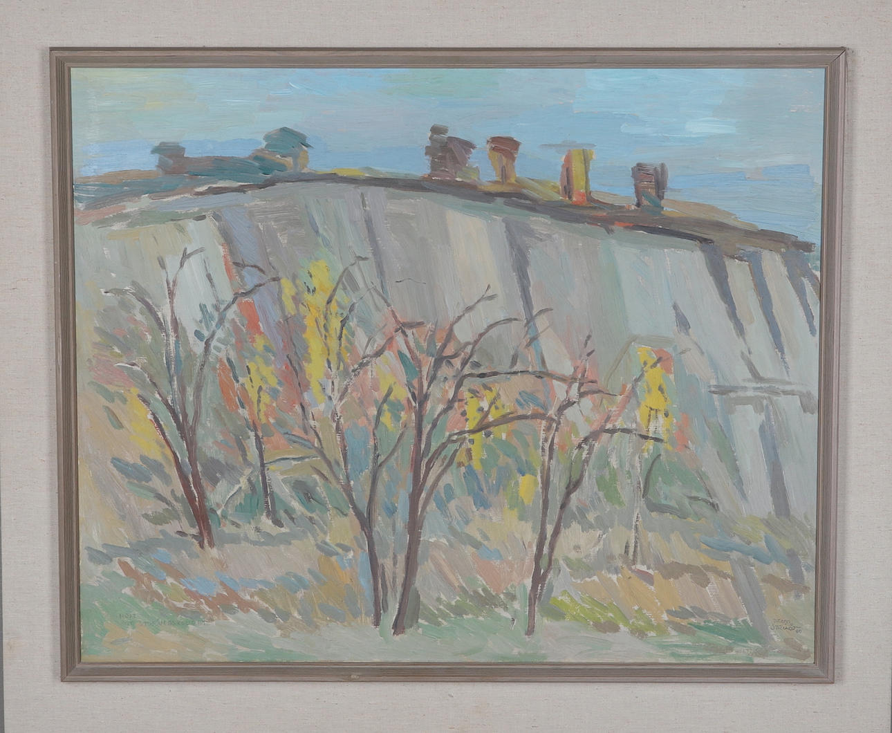 BIRGER STRÅÅT. oil on panel, signed and dated.