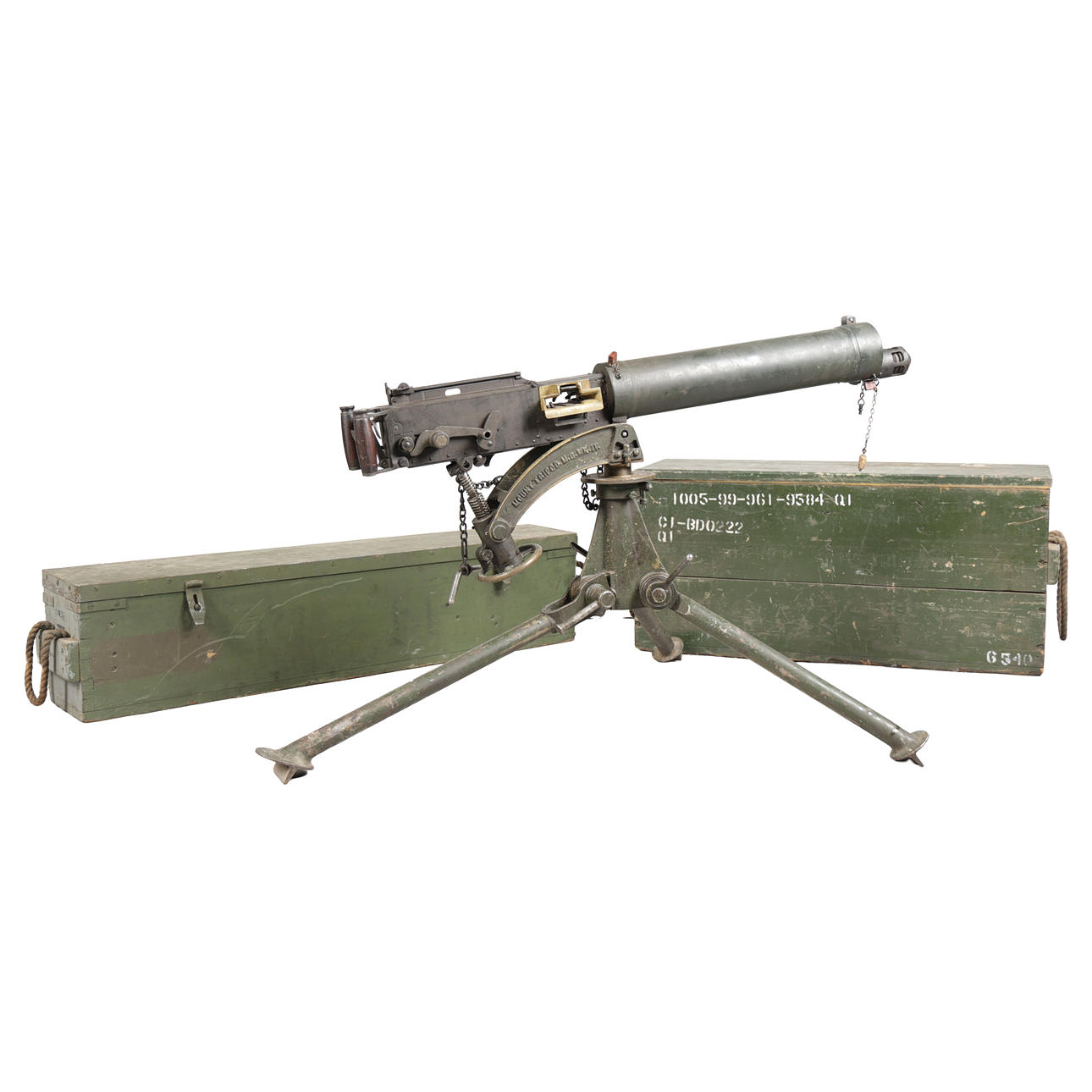 DEAKTIVIERTES .303 VICKERS MASCHINENGEWEHR ZWEITER WELTKRIEG. Waffen ...