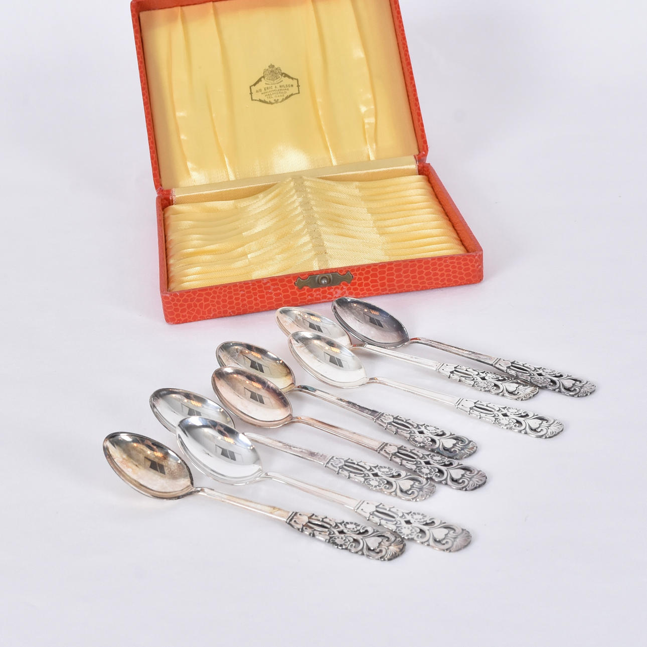 8 coffee spoons, silver GAB Eskilstuna 1995.