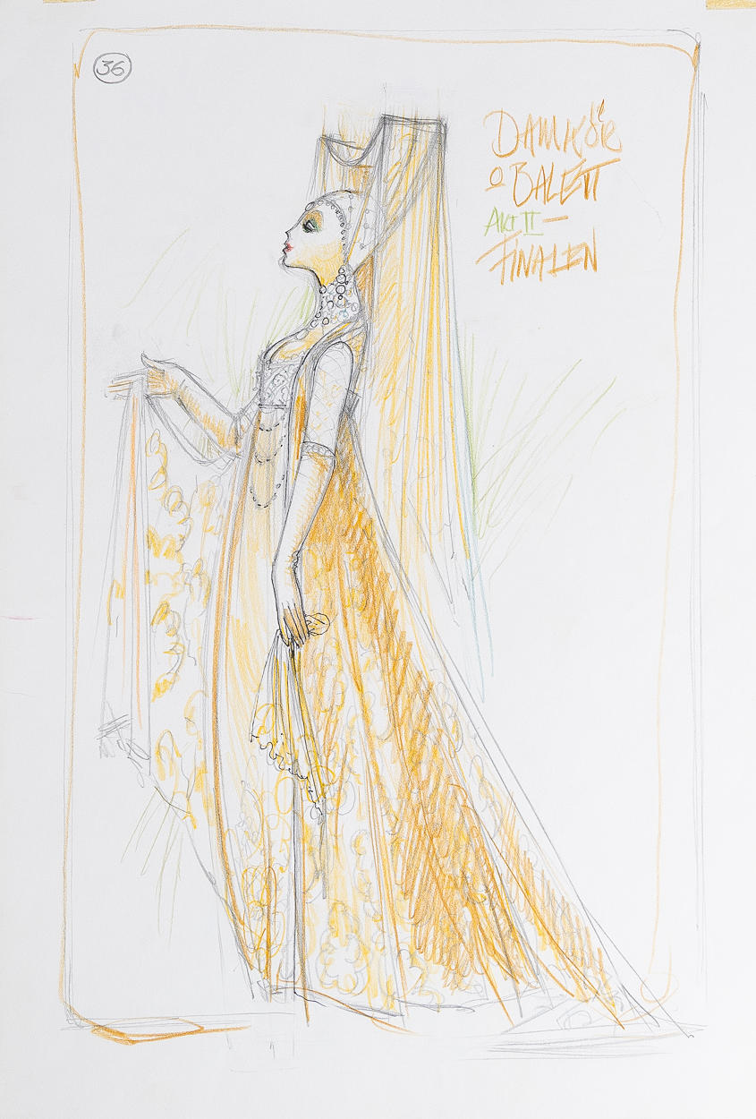 GÖRAN ARFS. Skisser, 12 st, 1988.