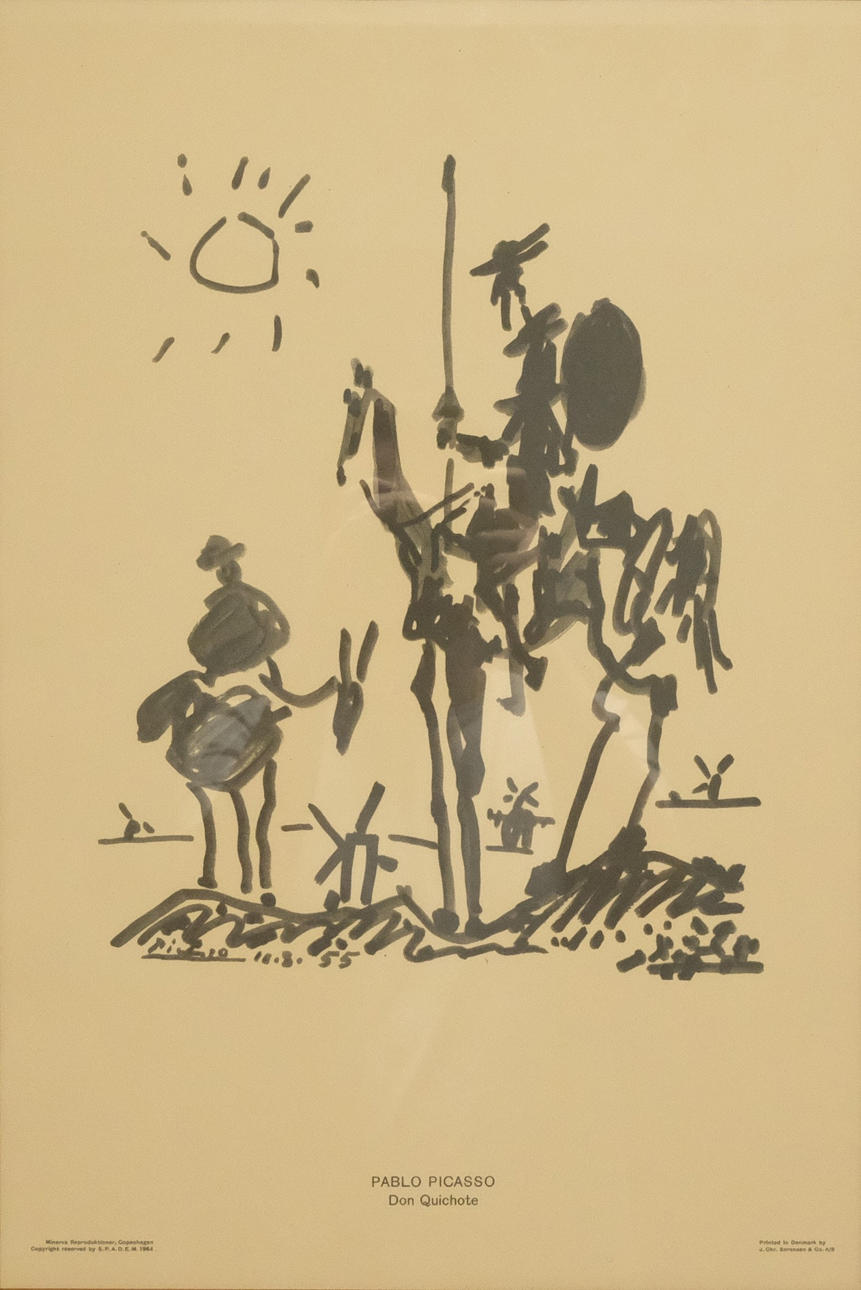 AFTER PABLO PICASSO. PRINT. “DON QUICHOTE”.