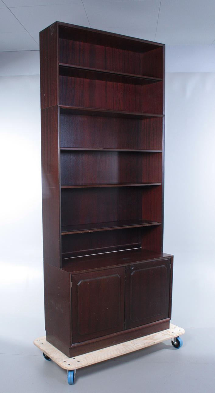 BOKHYLLA, med underskåp,Höjd 237 cm, 1900-tal.