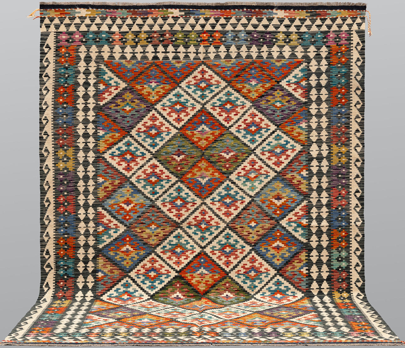 ORIENTMATTA Kelim Klassisk design, 257 x 183 cm.