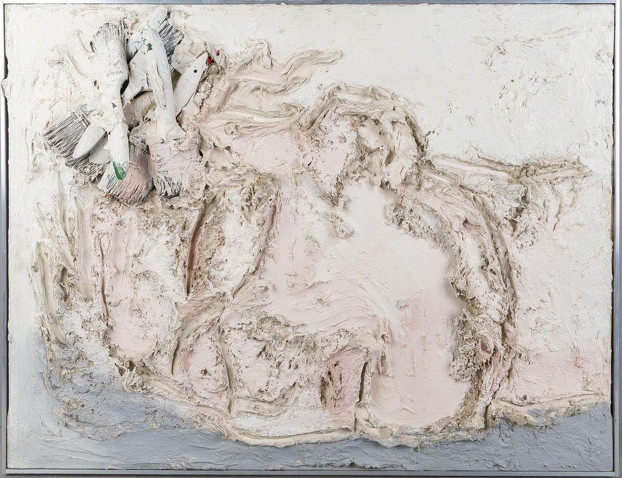 NINO LONGOBARDI. Composition, mixed media on canvas.