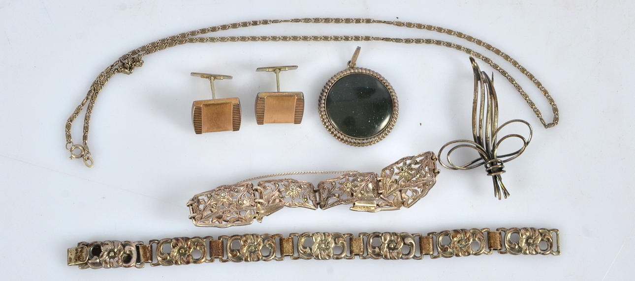 SMYCKEN silver, 6 delar. 1800/1900-tal.