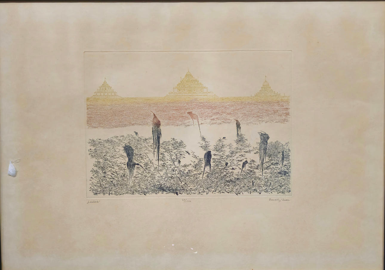 LOMBOK. ENGRAVING ON PAPER.