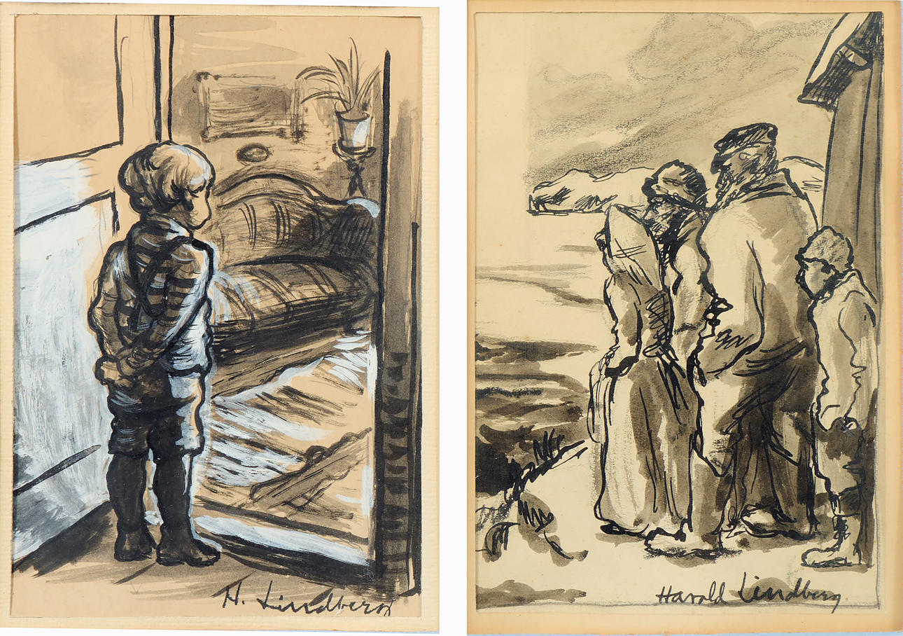 HARALD  LINDBERG. Compositions, 2 pcs.