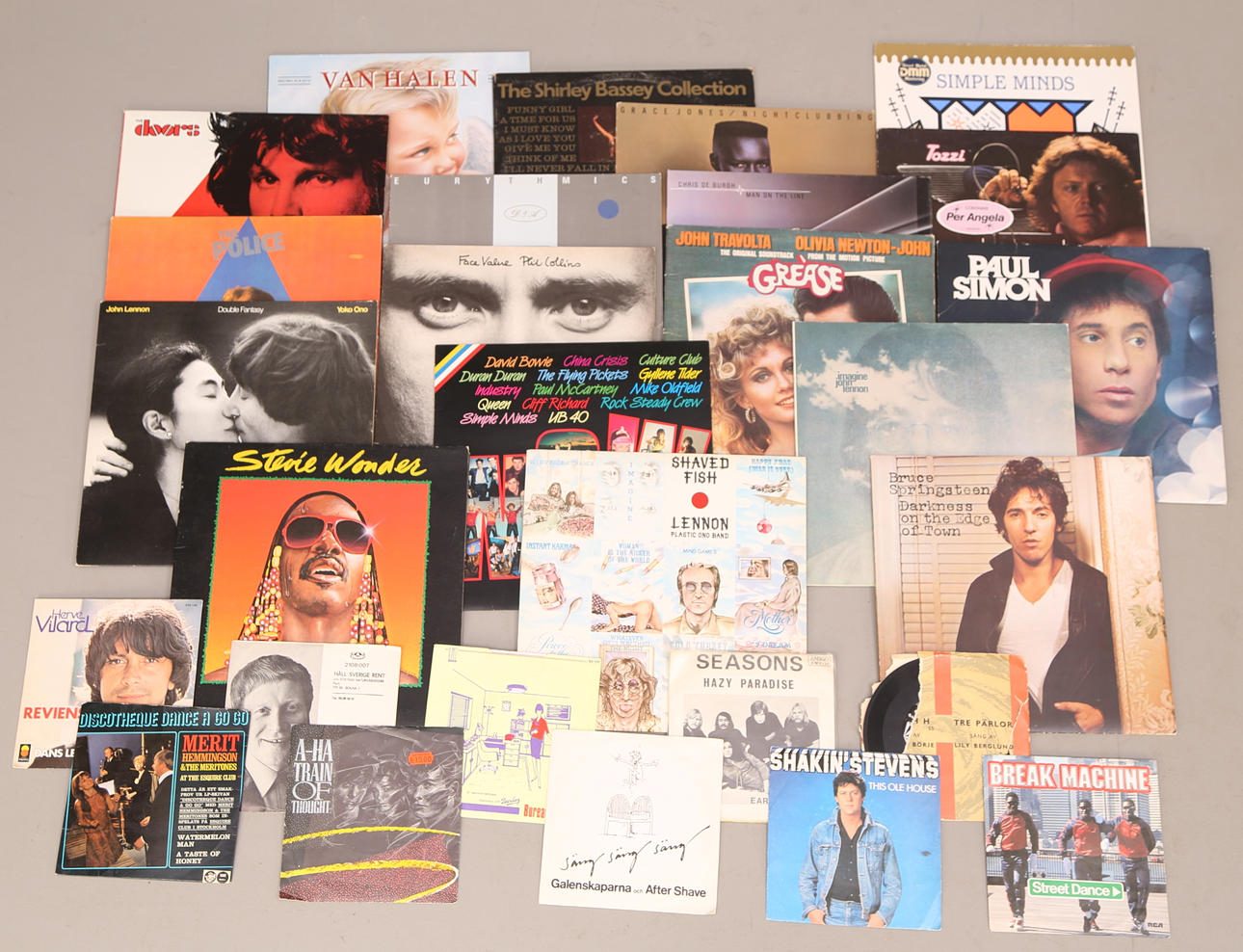 LP-SKIVOR, 18 st + 10 st EP- / SINGELSKIVOR: 1970-tal och senare.