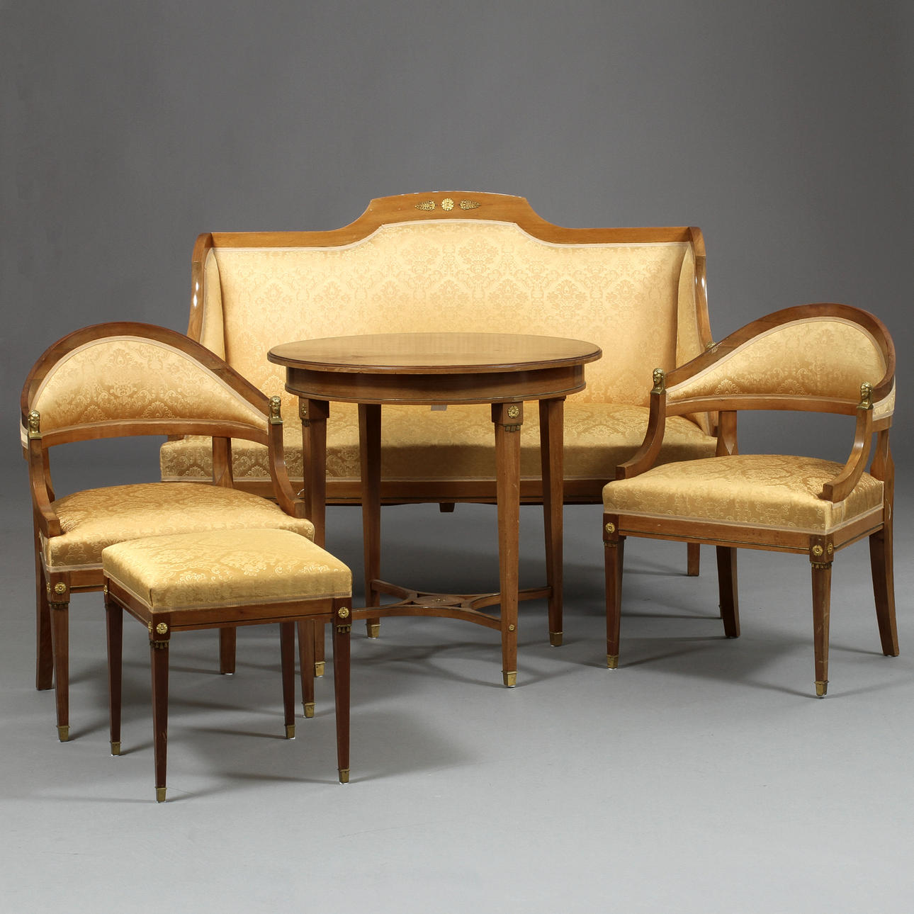 SALONGSMÖBEL, 14 delar, empirestil.