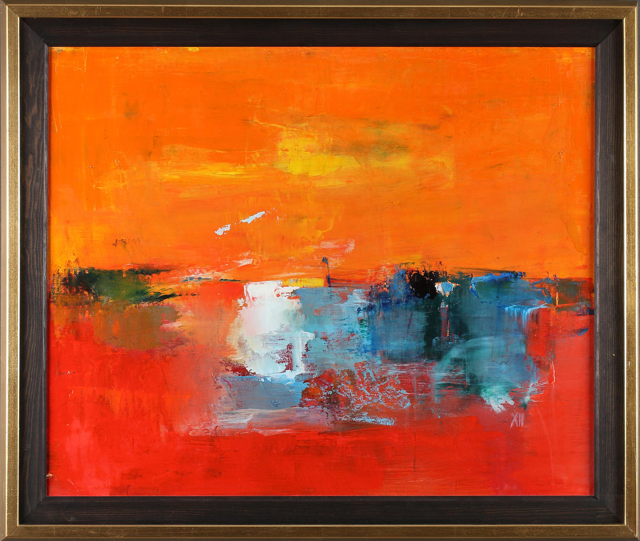 MALTE NYBERG TOLF. "Kvällssken", olja på duk, signerad "XII" och daterad 81.