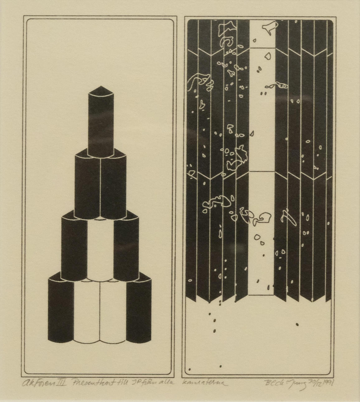 BECK & JUNG. LITHOGRAPHY. “ACTOR III”.