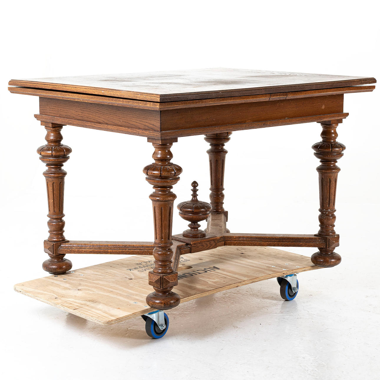 A Neo-Renaissance oak table, turn of the century 1900. Furniture ...