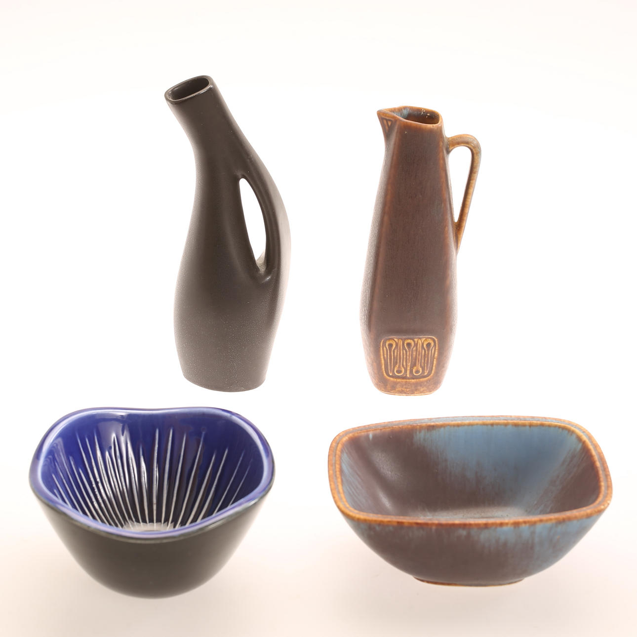 VARIOUS CERAMICS, 4 pieces. Ceramics & Porcelain - European - Auctionet