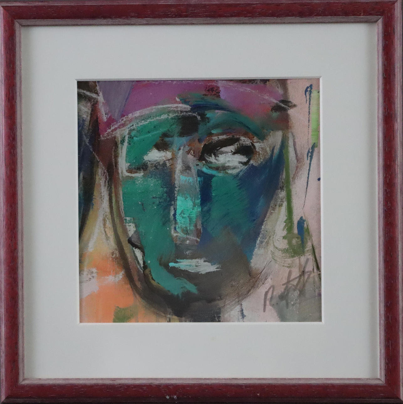 UNBEKANNTER KÜNSTLER. face, color offset printing.