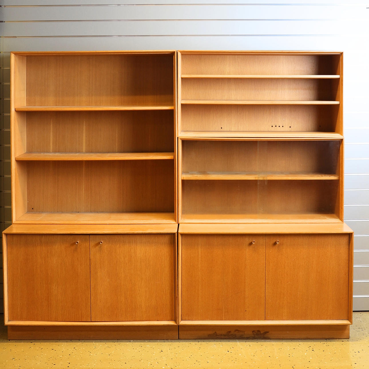 Bookcase, 5 sections 1960s-1970s.