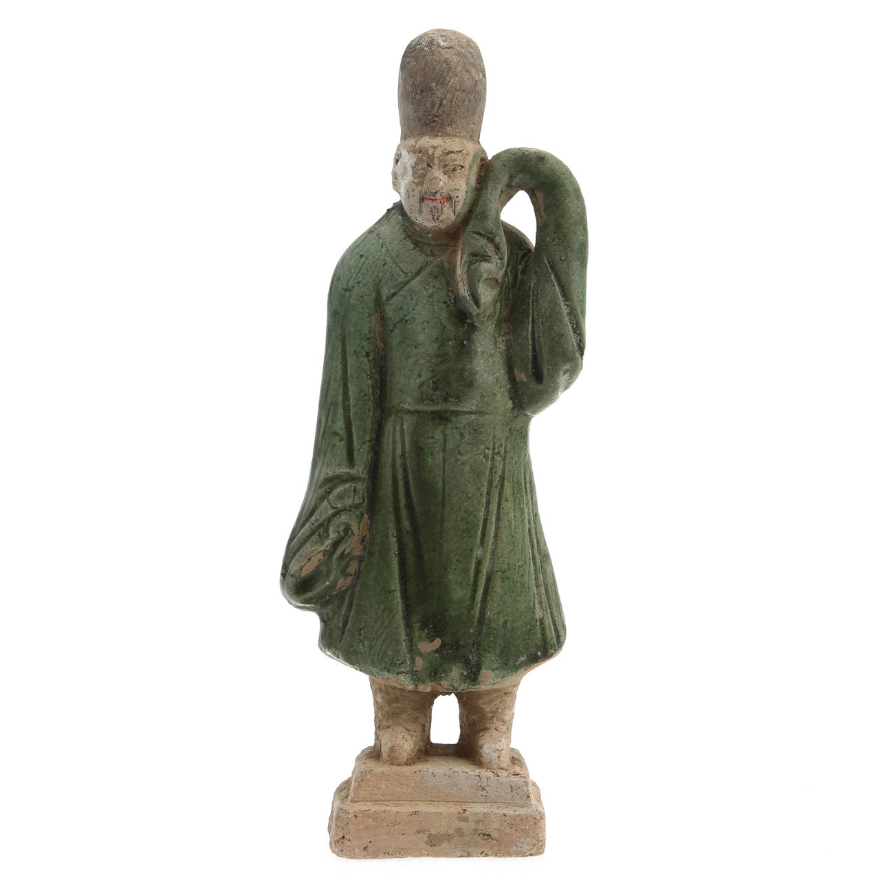 FIGUR, lergods, Kina, Ming, 1500/1600-tal.