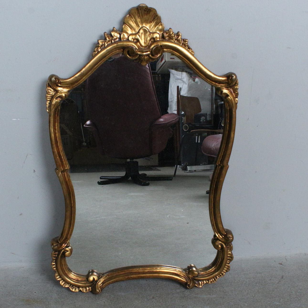 Rococo style wall mirror.