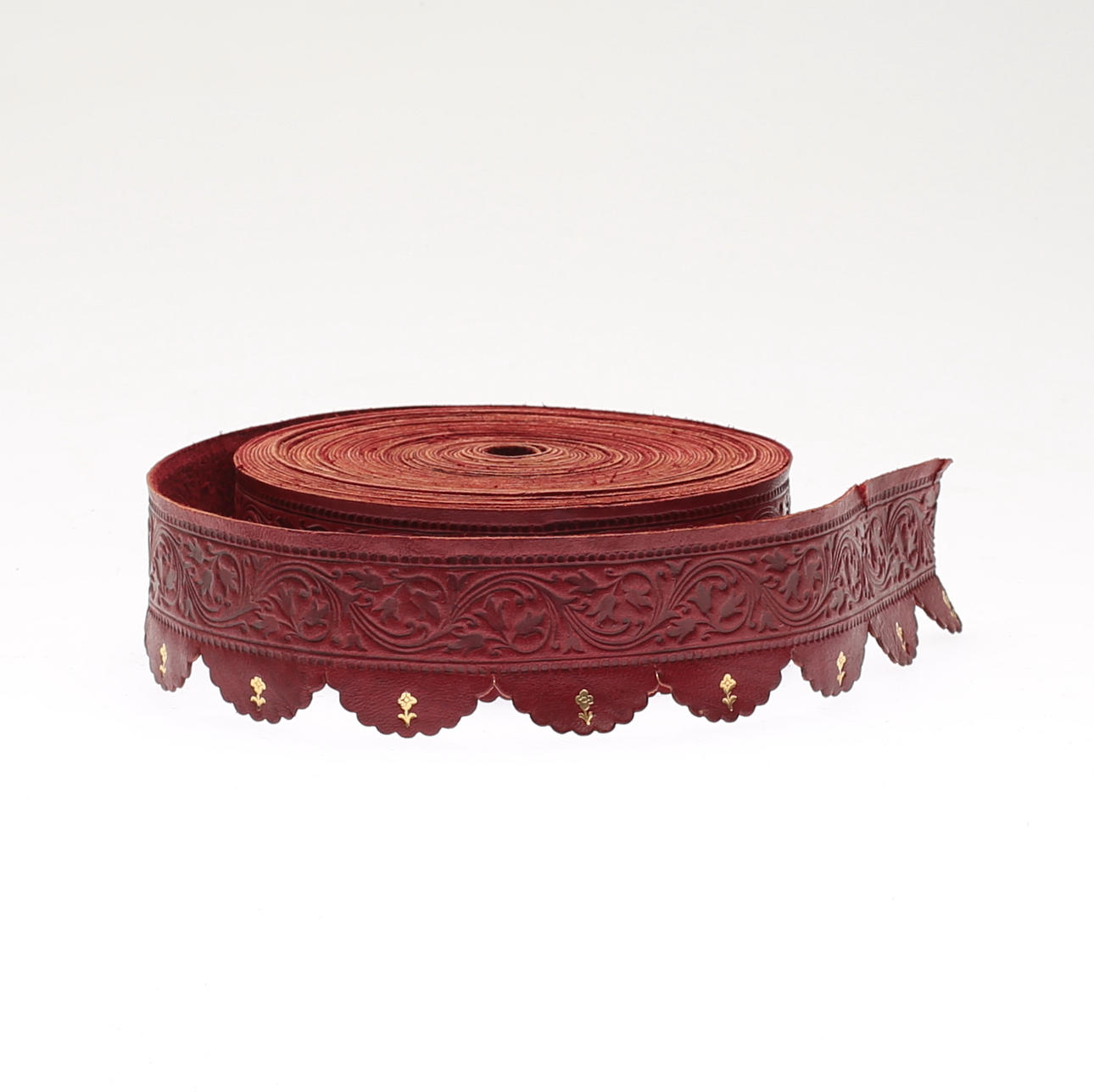 DEKORBAND, för hyllplan, präglad dekor med förgyllning, 1900-tal.