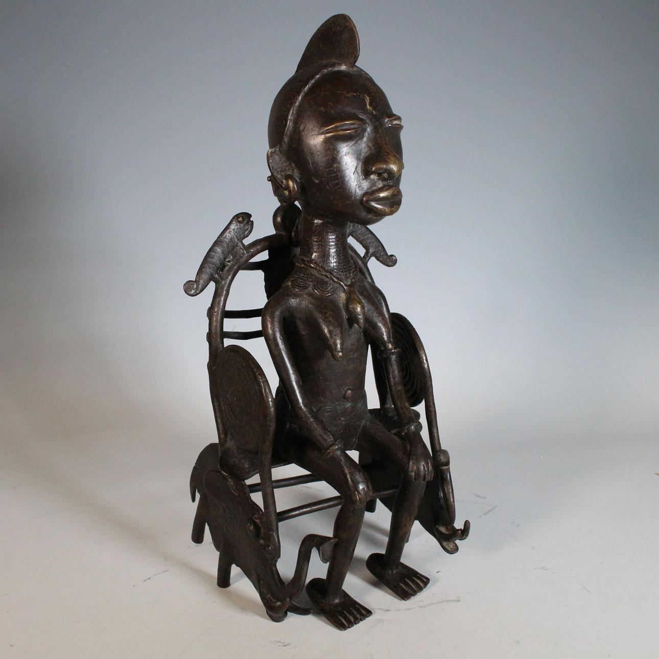 African bronze sculpture.