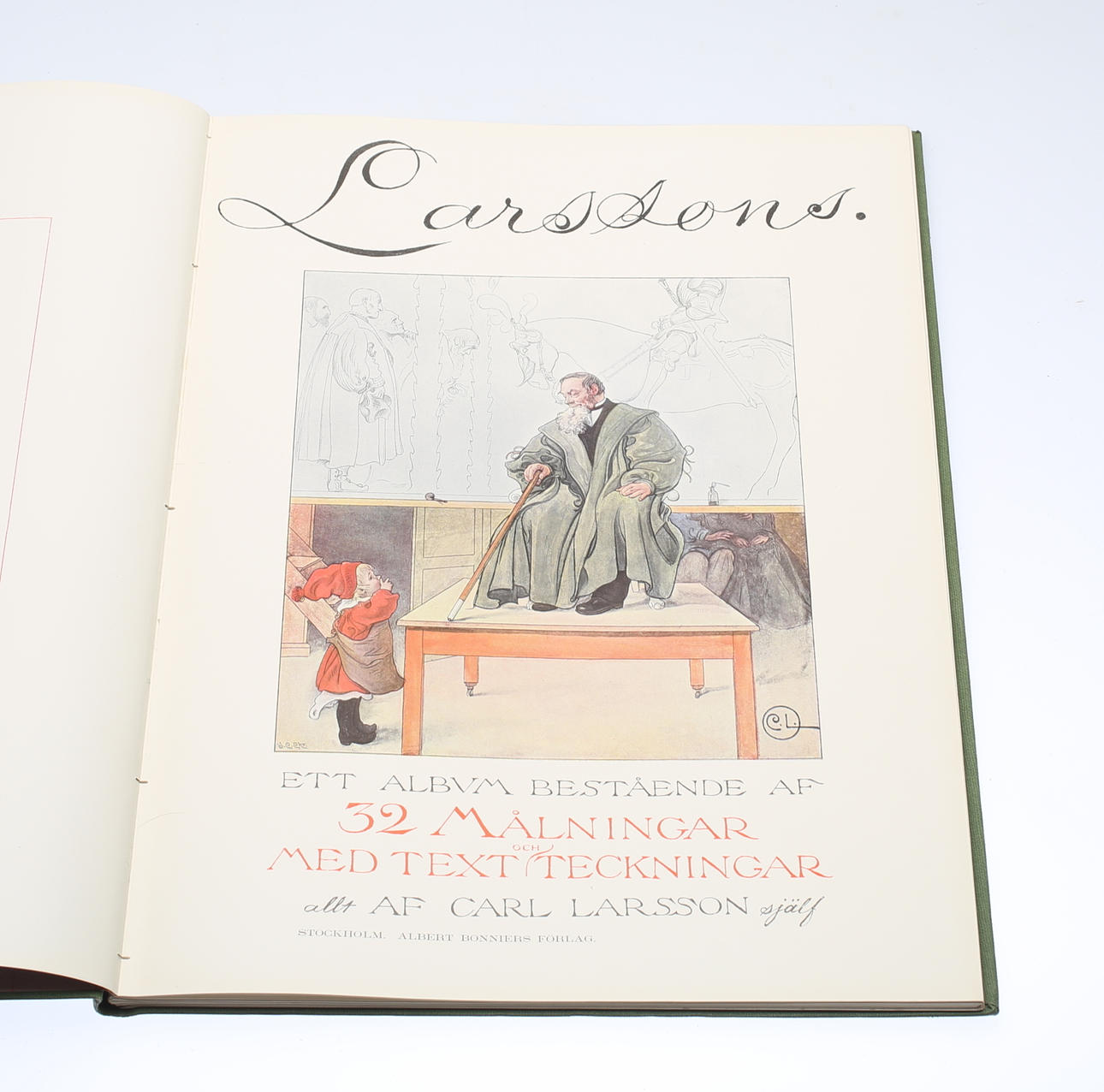 BOK, "Larssons", Albert Bonnier, Stockholm 1902.