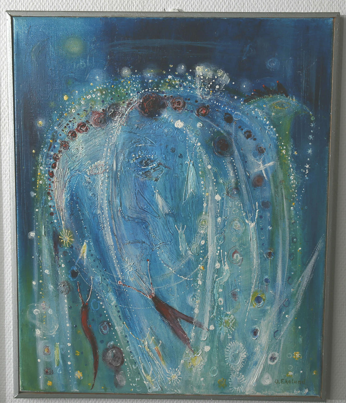 OWE EKELUND. Olja på duk, Komposition, signerad O Ekelund.