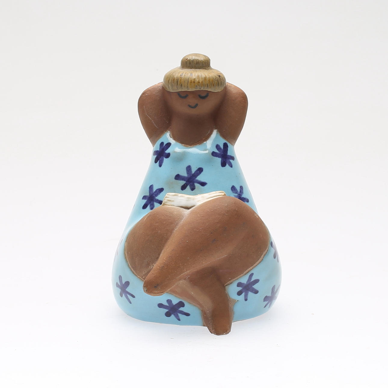 LISA LARSSON, figurin, keramik,"Emma", signerad L L, Gustavsberg.