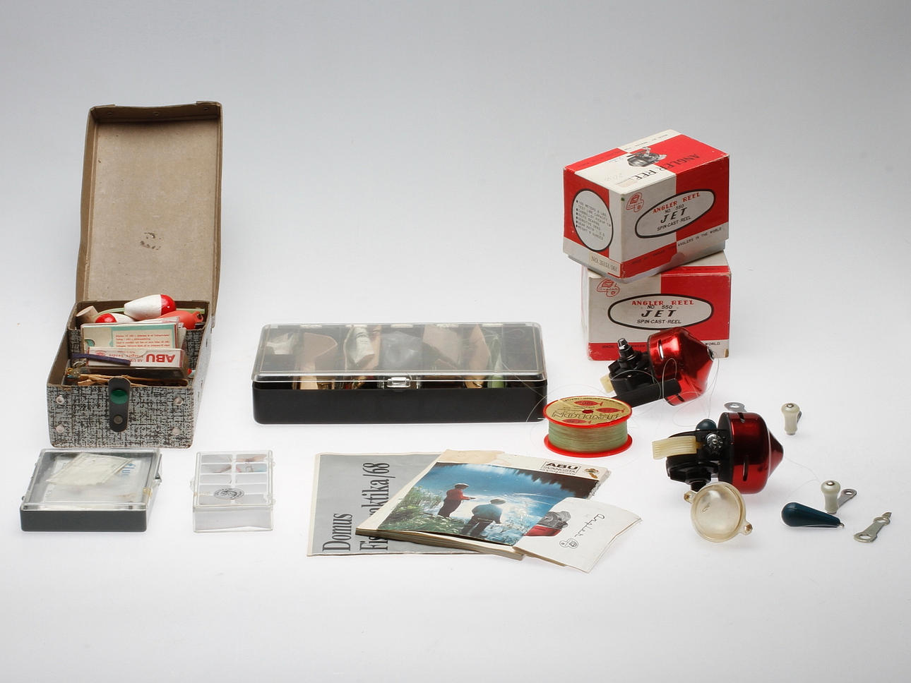 FISKETILLBEHÖR, bl.a. ABU, 1900-tal.