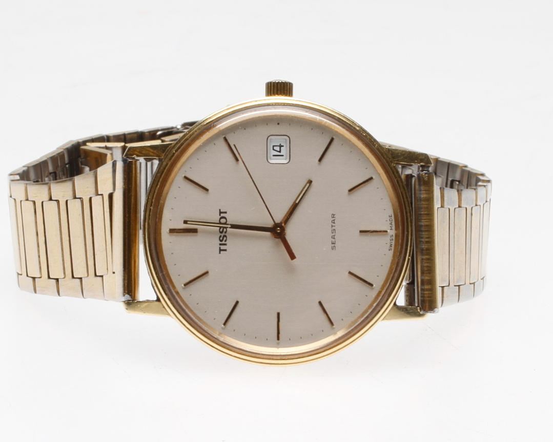 ARMBANDSUR, Tissot Seastar, guld 14 k.