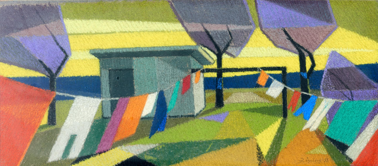 IVAR RÖNNBERG. “The laundry dries”.