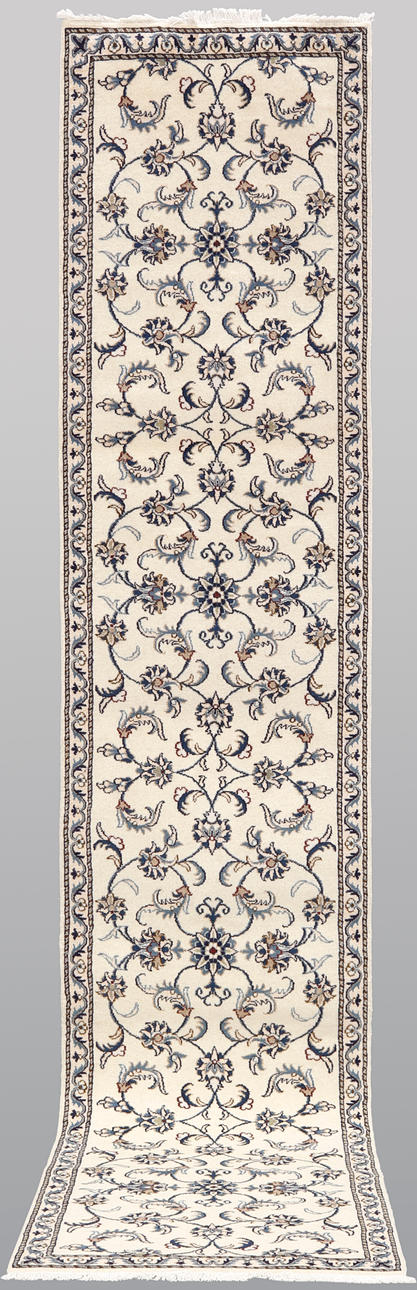 ORIENT CARPET. Nain gallery model, 387 x 78 cm.