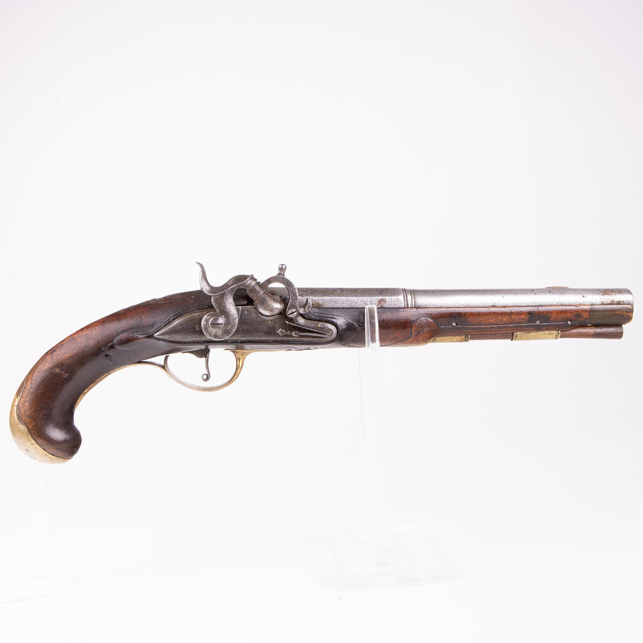 PERCUSSION PISTOL, with nipple protector, Germany, 18th century.