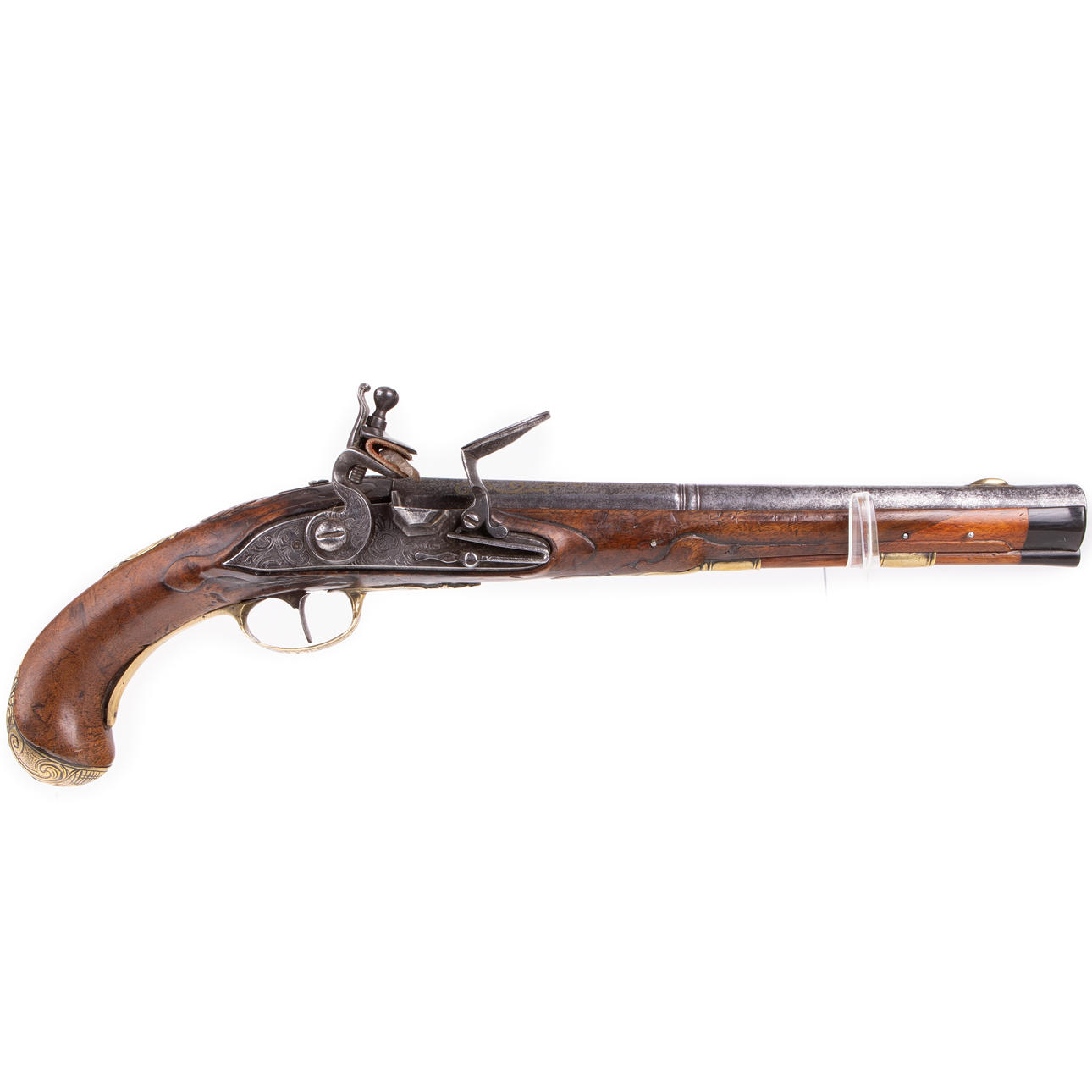 A 18th-century German flintlock pistol.